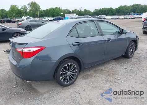 2016 Toyota Corolla S Plus из США, поврежденный, VIN 2T1BURHE1GC677348